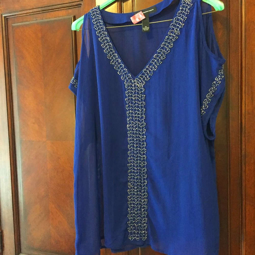 Beaded Chiffon Top